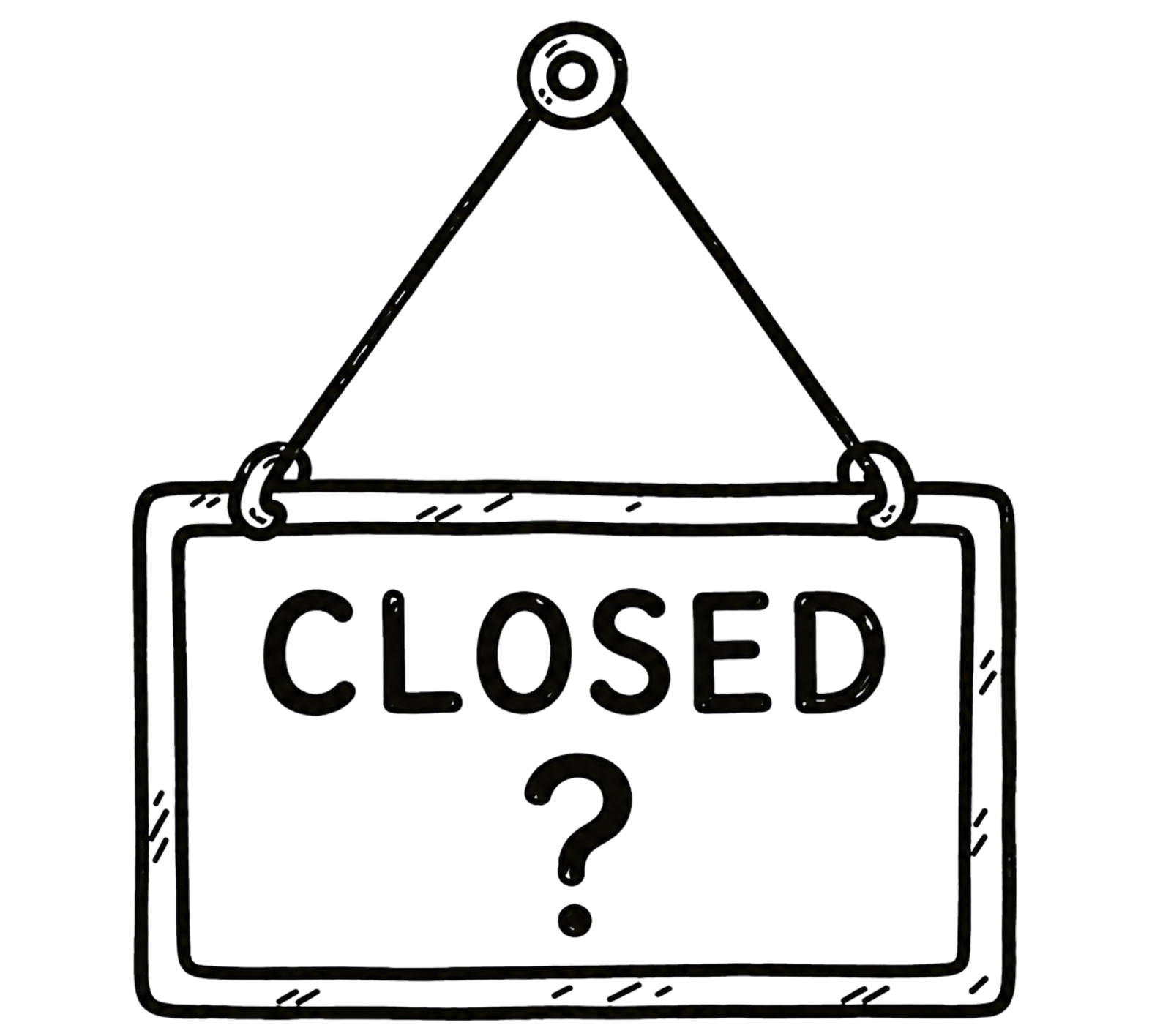 closed sign icon
