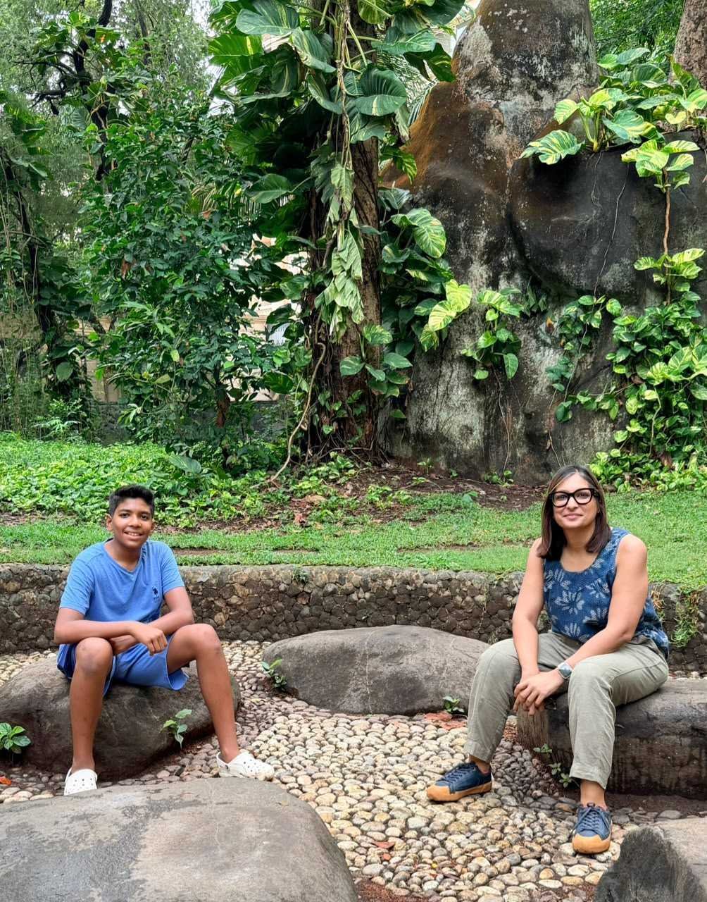 Neelam with her son Udit